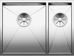 BLANCO Zlewozmywak ZEROX 340/180-U stal polerowana, k.lewa, InFino