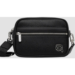 KARL LAGERFELD Czarna saszetka męska ze skóry ekologicznej