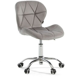 Krzesło obrotowe szare ART118S / welur #20