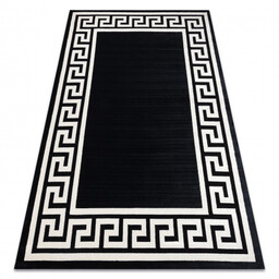 Dywan PEARL 51327H czarny - Ramka, grecki ekskluzywny,