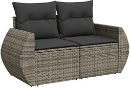 Edinos Szara dwuosobowa sofa ogrodowa H6-B99