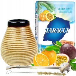 Yerba Mate orzeźwiający zestaw marakujowy Taragui