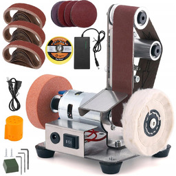 Szlifierka Taśmowa Elektryczna Mini Do Drewna I Metalu