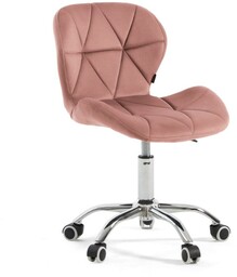 Krzesło obrotowe różowe ART118S / welur #44