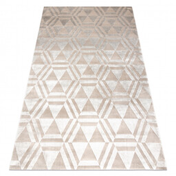 Dywan PEARL 51323C beż - Geometryczny, ekskluzywny, strukturalny