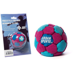 Zośka Footbag Miejskie Sporty 32 Panele Niebiesko-Fioletowo-Turkusowy
