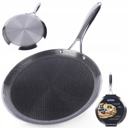 Patelnia Stalowa nieprzywierająca do naleśników placków omletów niska