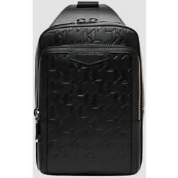 KARL LAGERFELD Czarna torba skórzana Loom Sling Bag