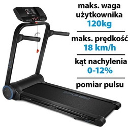 SPOKEY Bieżnia elektryczna Eland 2500W 18km/h