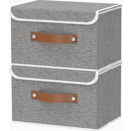 PUDEŁKA SKŁADANE 2 SZTUKI 33X23X20CM POJEMNIKI ORGANIZERY