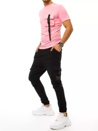 Dres męski różowo-czarny Dstreet AX0367-XL