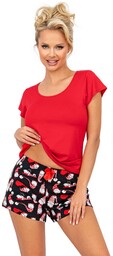 Piżama Santi 1/2 Red