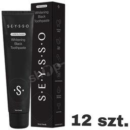 Wielopak wybielających past do zębów SEYSSO Carbon Charcoal