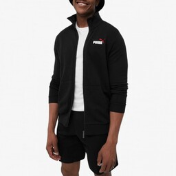 Męska Bluza Puma Rozpinana na stójce Bawełniana Czarna