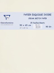 Clairefontaine 3711C papier szkicowy 25 arkuszy 50 x