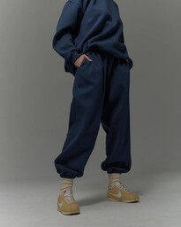 Pakamera Bawełniane spodnie Cool navy blue