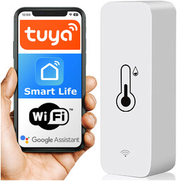Inteligentny czujnik WiFi Alogy temperatury i wilgotności Tuya