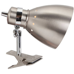 Steinhauer Lampka z klipsem Spring, aluminiowy / szary