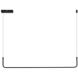 Lampa wisząca metalowa czarna podłużna 125cm AZ5445