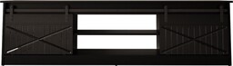 Cama Meble Szafka RTV GRANERO 200x56,7x35 czarny/czarny poł