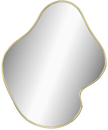 Elior Wiszące lustro ścienne złote 50x40 cm E2-S61