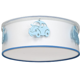 MILAGRO Plafon AUTOMOBILE MLP8285 oprawa w kolorze biało-niebieskim