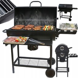 Duży Grill Ogrodowy Landgraf Półki Popielnik