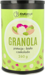 Granola pistacja z białą czekoladą 260g