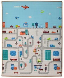 Duża Dwustronna Mata Piankowa 2w1 Humbi Dla Dzieci