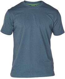 Duża Koszulka Męska Gładka Niebieska T-shirt FLYERS-D555