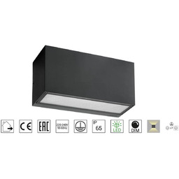 Kinkiet ASKER 1720 BLACK - Norlys