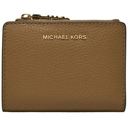 MICHAEL KORS Brązowy portfel damski skórzany