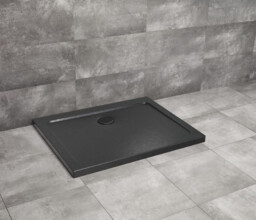 Radaway Doros D Stone brodzik 100x80x5 czarny SDRD1080-01-54S