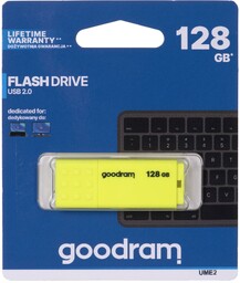 GoodRam Pendrive 128GB UME2 20MB/s Żółty