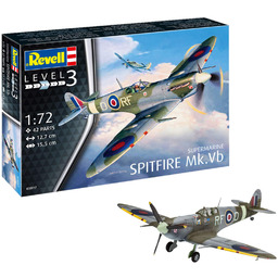 Revell Spitfire Mk.Vb. Samolot do Sklejania, Wielokolorowy, 1:72