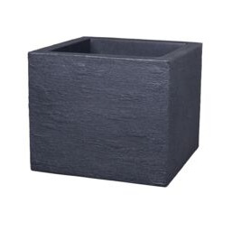 Doniczka Kubus kwadratowa wys. 34 cm antracytowa