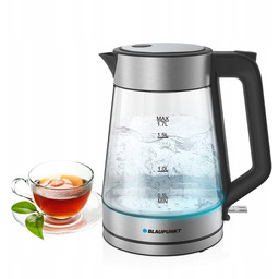 Klasyczny Czajnik Elektryczny Szklany do Każdej Kuchni Blaupunkt