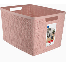 Koszyk do przechowywania Curver Jute L 20L, pudrowy