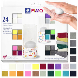Masa Modelarska Fimo Zestaw termoutwardzalna modelina 24 x