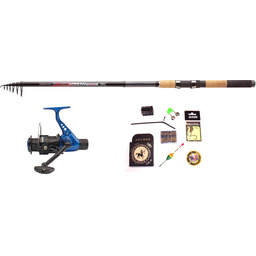 Wędka Jaxon 3,30m Kołowrtoek Haczyki Żyłka Spławik