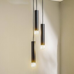 Lampa wisząca Baton Nowodvorski Lighting, możliwość ściemniania, czarny,