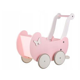 Wózek drewniany dla lalek pchacz jeździk drewniany pchacz