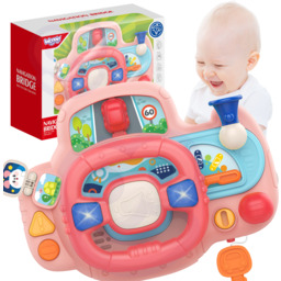 WOOPIE BABY Kierownica Samochodowa Interaktywna z Swiatłami Dźwiękiem