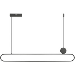 Lampa wisząca LED czarna metalowa 120cm AZ5450