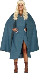 Guirca Kostium Królowej Smoków Niebieski - Damski, L