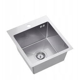 Zlewozmywak Jednokomorowy Zlew Kuchenny Wpuszczany Stalowy Quadron Luke