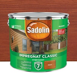 Sadolin Impregnat Classic Hybrydowy Mahoń 9L