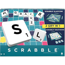 Mattel Games, Scrabble Rodzinna gra planszowa dla 2