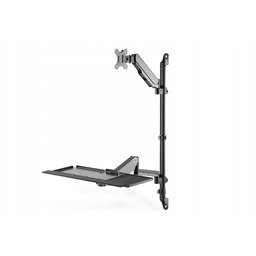 Ramię naścienne pojedyncze Digitus LCD+klawiaturamax.32"max. 8kg uchyl.-obr