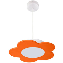 Lumes Pomarańczowa dziecięca lampa wisząca kwiat - 4X